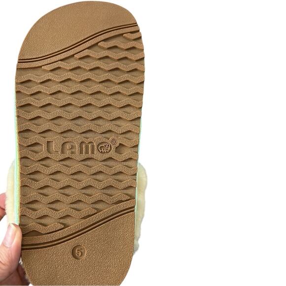 Lamo Caroline Knit Scuff Slippers in Mint - US Size 5 NIB - Picture 10 of 12